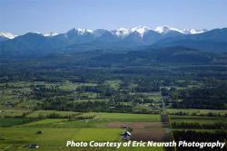 Olympic Peninsula Farmland Aerial Photography by Eric Neurath